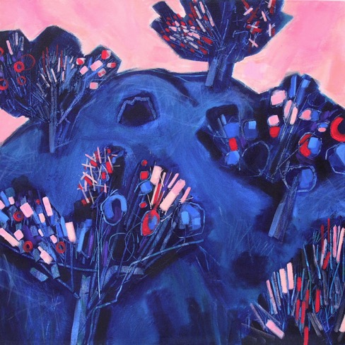ORCHARD oil 60 x 60cms
