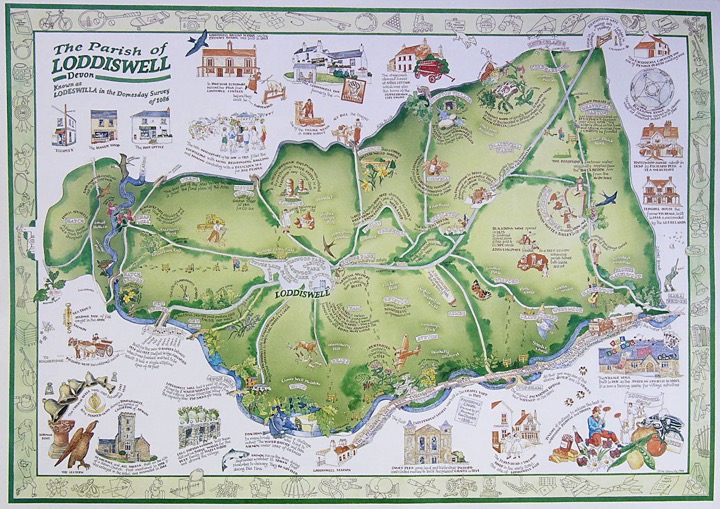 Loddiswell Parish Map