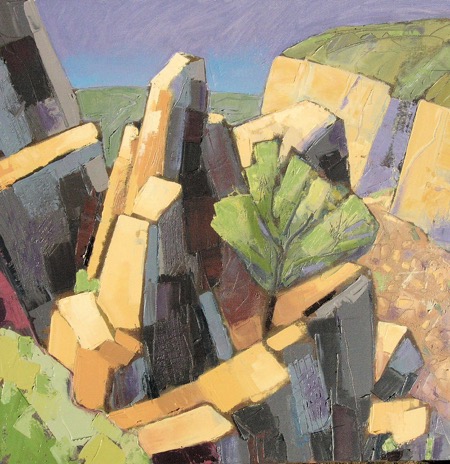 FOGGINTOR QUARRY oil on canvas 24 x 24 inch