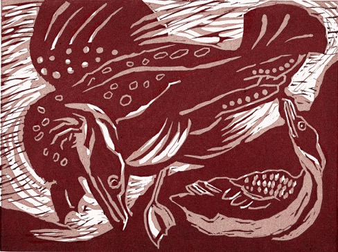 CORMORANT linocut.MG