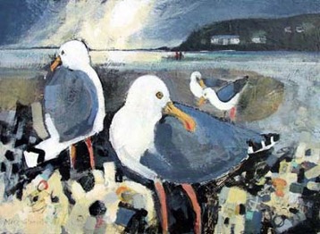 Beachcombers.gulls.acrylicJPEG REDUCED