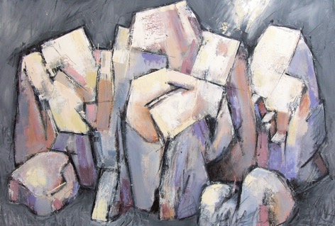 NANVEN 2 oil on canvas 700x1000 work  in progress