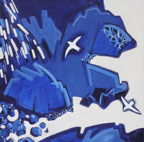 PENDEEN acrylic 76 x 76cms