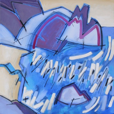 PORTHERRAS acrylic 76 x 76cms