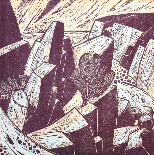 FOGGINTOR QUARRY woodcut 2
