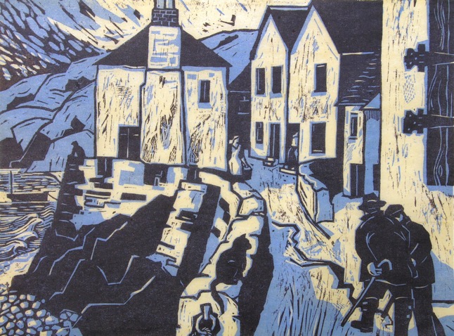 HALLSANDS woodcut 12 x 16 in (1)