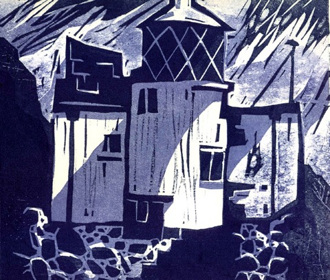 Hartland Light woodcut